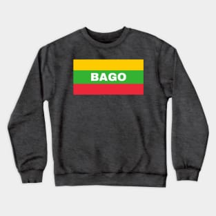 Bago City in Myanmar Flag Colors Crewneck Sweatshirt